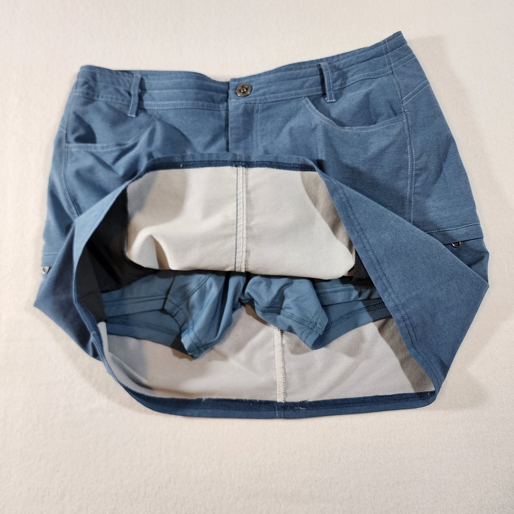 Kuhl Mova Skort Womens 8 Blue Heathered Active Outdoor Hiking Travel Skirt - Picture 4 of 13